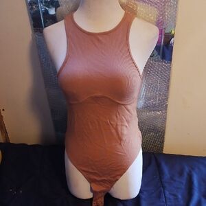 Forever 21 Light Brown Ribbed Top
